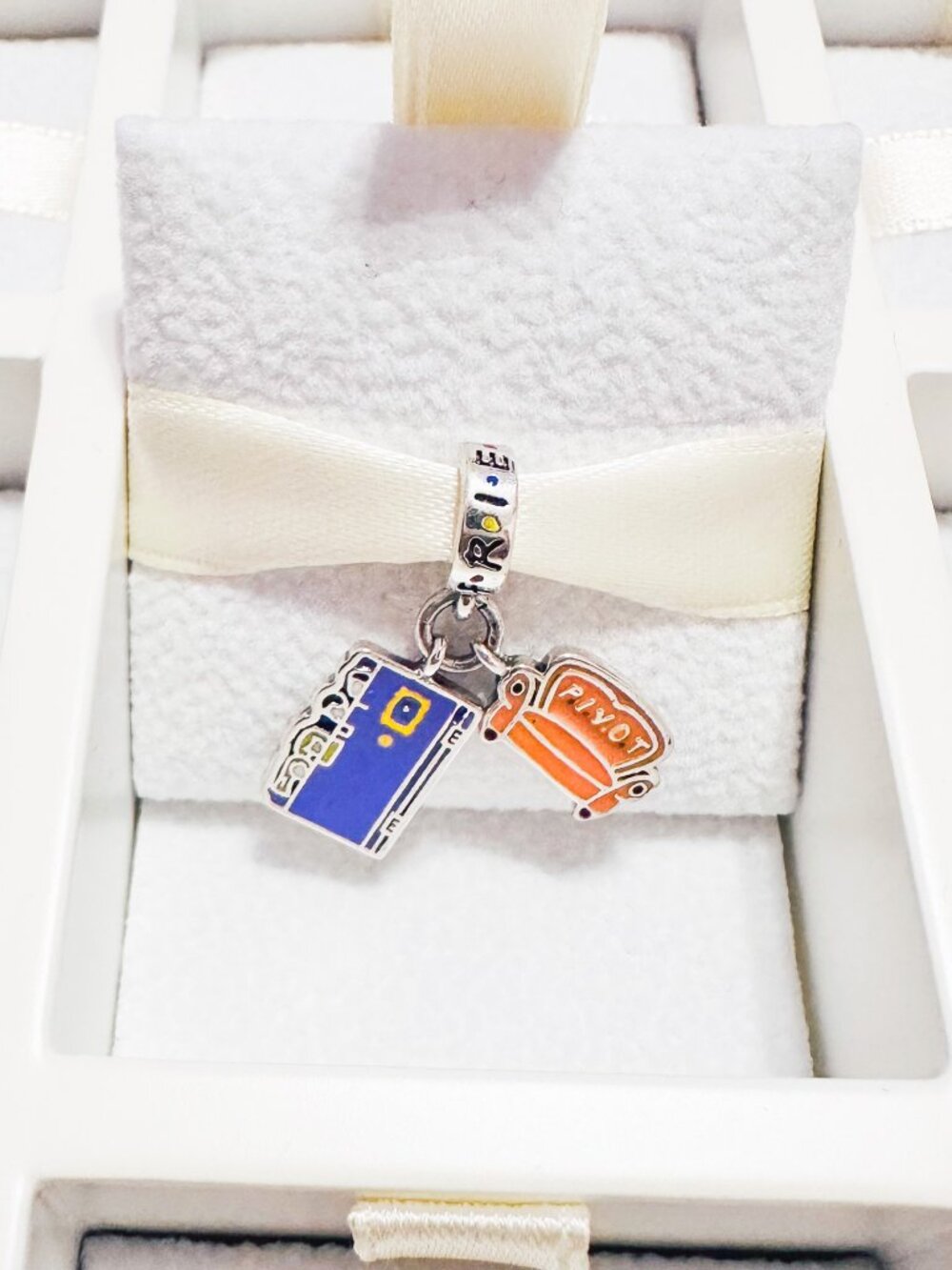 925 Sterling Silver Friends TV Series Door and Coach Dangle Charm Fits Pandora